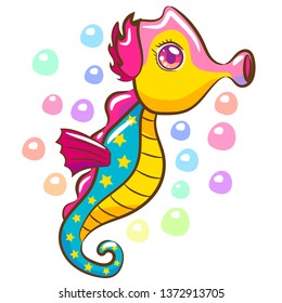 Seahorse Cartoon Images, Stock Photos & Vectors | Shutterstock