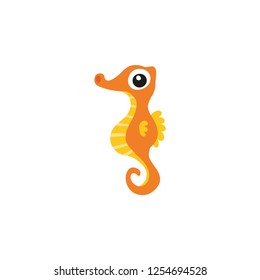 seahorse cartoon vector