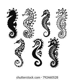 Seahorse collection, sketch for your design