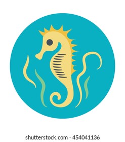 Seahorse Colored Vector Icon