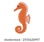 Seahorse design. Fish vintage artwork. Seahorse artwork for t shirt print, poster, sticker and other uses.