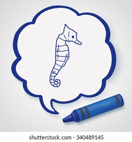 Seahorse doodle
