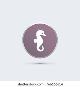 seahorse icon. animal sign