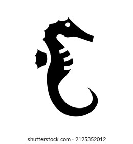 Seahorse icon isolated on white background
