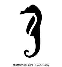 seahorse icon isolated sign symbol vector illustration - high quality black style vector icons
