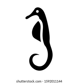 seahorse icon isolated sign symbol vector illustration - high quality black style vector icons
