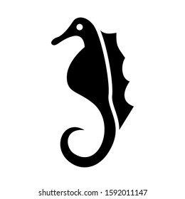 seahorse icon isolated sign symbol vector illustration - high quality black style vector icons
