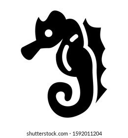 seahorse icon isolated sign symbol vector illustration - high quality black style vector icons
