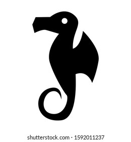 seahorse icon isolated sign symbol vector illustration - high quality black style vector icons
