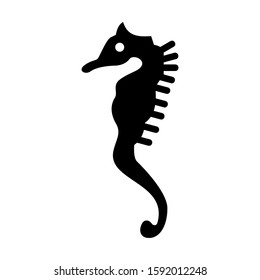 seahorse icon isolated sign symbol vector illustration - high quality black style vector icons
