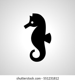 seahorse icon. isolated sign symbol