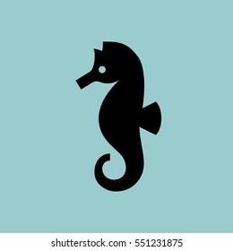 seahorse icon. isolated sign symbol