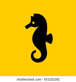 seahorse icon. isolated sign symbol