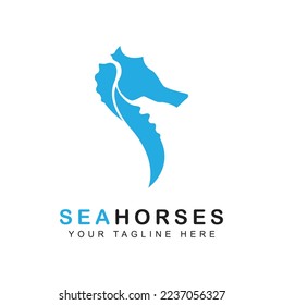 Seahorse icon Logo design. vector creative design illustration