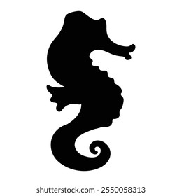 Seahorse Icon for Marine Life and Ocean Design