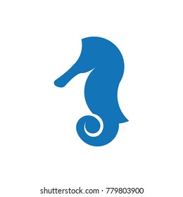 Seahorse icon silhouette vector