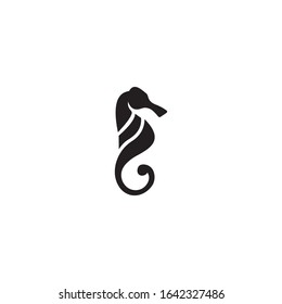 Seahorse icon and symbol vector illustration.
