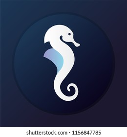 Seahorse icon vector