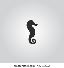 Seahorse icon vector