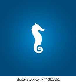 Seahorse icon vector
