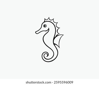 Seahorse Illustration Vector Art Design