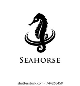 Seahorse Inside Circle Logo