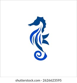 Seahorse Logo. Seahorse Logo Design. Seahorse Logo Brand. Seahorse Logo Vector Design Isolated on White Background