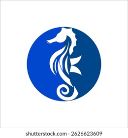 Seahorse Logo. Seahorse Logo Design. Seahorse Logo Brand. Seahorse Logo Vector Design Isolated on White Background