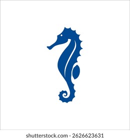 Seahorse Logo. Seahorse Logo Design. Seahorse Logo Brand. Seahorse Logo Vector Design Isolated on White Background