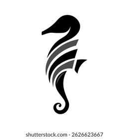Seahorse Logo. Seahorse Logo Design. Seahorse Logo Brand. Seahorse Logo Vector Design Isolated on White Background