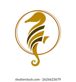 Seahorse Logo. Seahorse Logo Design. Seahorse Logo Brand. Seahorse Logo Vector Design Isolated on White Background