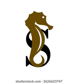 Seahorse Logo. Seahorse Logo Design. Seahorse Logo Brand. Seahorse Logo Vector Design Isolated on White Background