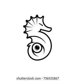 Seahorse Logo Design. Modern Design. Vector Illustration