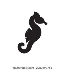 Seahorse logo icon, vector illustration template design