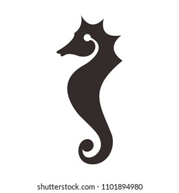 seahorse logo. sea animal icon. symbol. vector eps 08.