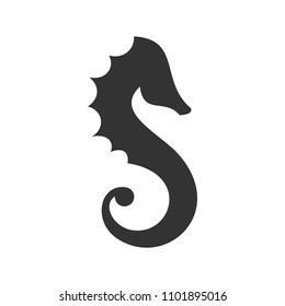 seahorse logo. sea animal icon. symbol. vector eps 08.