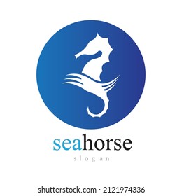 Seahorse Logo Vector Illustration Design