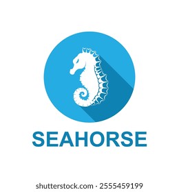 seahorse logo vector illustration design. this logo Can use in branding, maritim company, fashion and brand company