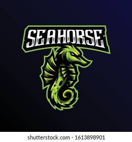 seahorse masco logo. seahorse esport gaming logo.