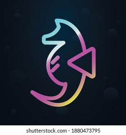 Seahorse nolan icon. Simple thin line, outline vector of seaside icons for ui and ux, website or mobile application