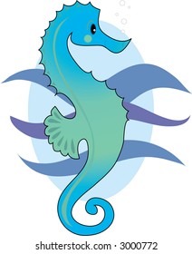 Seahorse in the ocean
