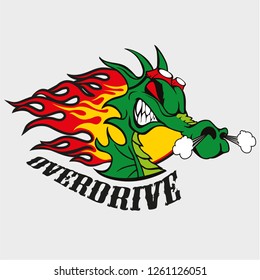 Seahorse on fire