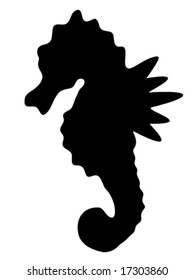 Sea-horse silhouette