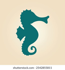 Seahorse trendy artwork magnificent abstract vector illustration colorful practical design.eps