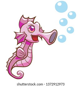 seahorse vector clipart