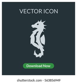 Seahorse vector icon