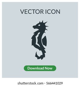 Seahorse vector icon