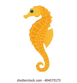 Seahorse vector illustration isolated on white background