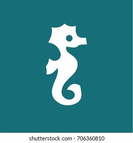 Seahorse vector logo sign illustration high-quality vector flat
