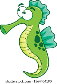 Seahorses clip art sea animal illustration